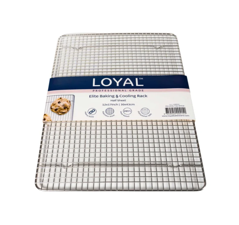 Loyal Elite Baking & Cooling Rack with packaging on a white background